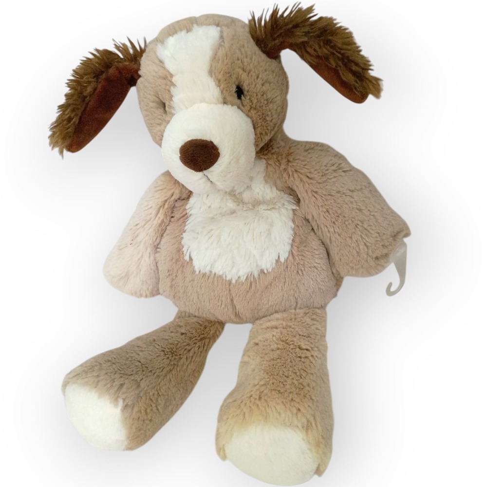 Mary Meyer Plush Dog Stuffed Animal Tan White Soft Cuddle Toy Kids‎ Collectible